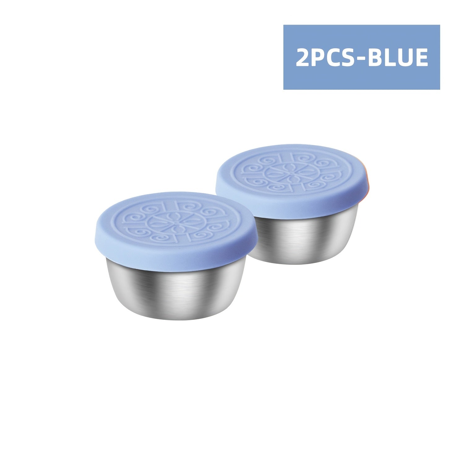 2/6x1.6oz Salad Dressing Containers with Lids - Leakproof, Reusable, Stainless Steel - Ideal for Lunch Boxes, Picnics, Travel & Meal Prep - Perfect Gift for Foodies & Lunch Lovers