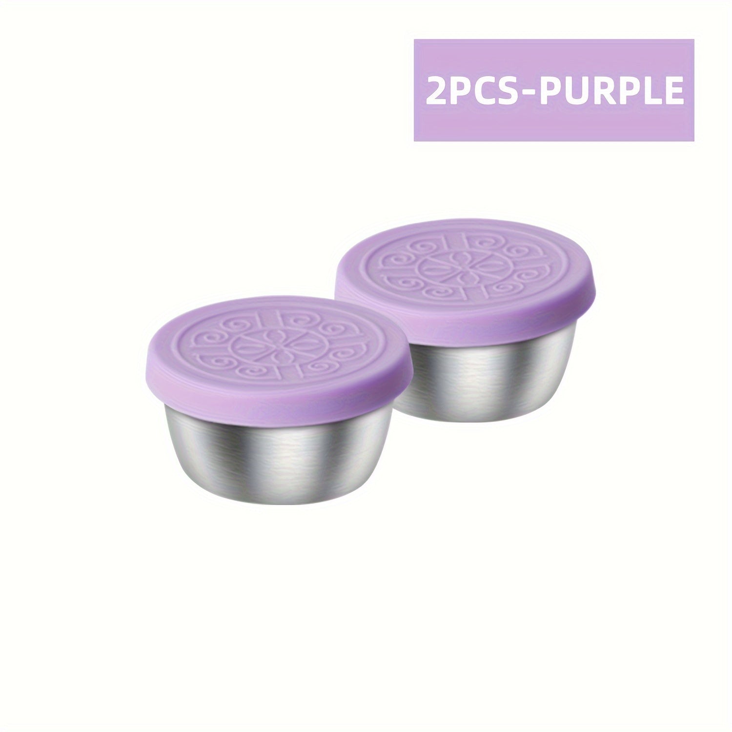2/6x1.6oz Salad Dressing Containers with Lids - Leakproof, Reusable, Stainless Steel - Ideal for Lunch Boxes, Picnics, Travel & Meal Prep - Perfect Gift for Foodies & Lunch Lovers
