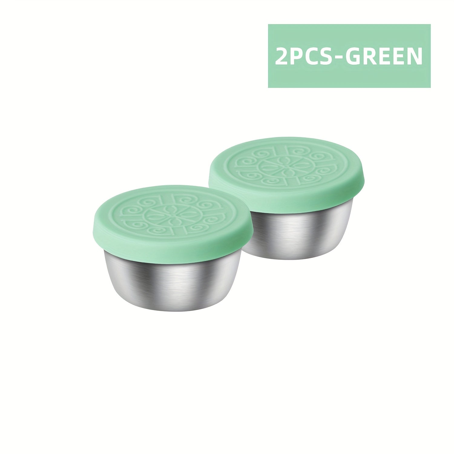 2/6x1.6oz Salad Dressing Containers with Lids - Leakproof, Reusable, Stainless Steel - Ideal for Lunch Boxes, Picnics, Travel & Meal Prep - Perfect Gift for Foodies & Lunch Lovers